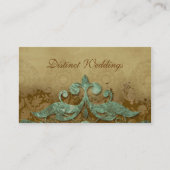 Visitekaartje Antiek Verdigris Wedding Planner (Voorkant)