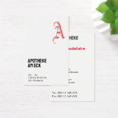 Visitekaartje Apotheek  (Bureau)