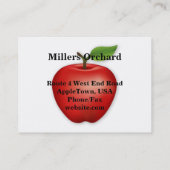 Visitekaartje appelen (Achterkant)