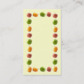 Visitekaartje appelen (Achterkant)