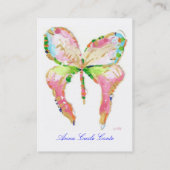 Visitekaartje april vlinder (Achterkant)