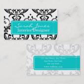 Visitekaartje Aqua Blue (Voorkant / Achterkant)