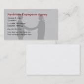 Visitekaartje arbeidsbureau (Voorkant / Achterkant)