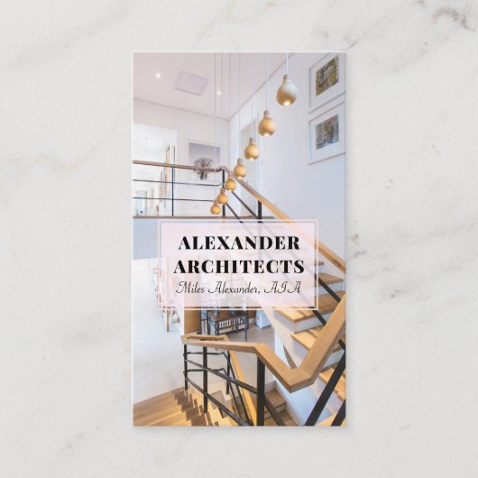 Visitekaartje architect (Voorkant)
