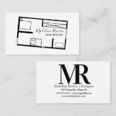 Visitekaartje Architecture Floor Plan Designer (Voorkant / Achterkant)