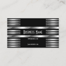 Visitekaartje Art Deco Zwart Zilver