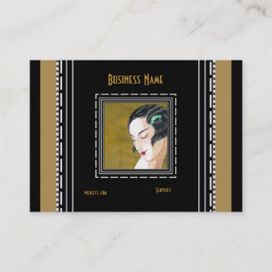 Visitekaartje Art Nouveau Deco Mode Elegant