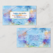 Visitekaartje Artsy Paint Pallette (Voorkant / Achterkant)