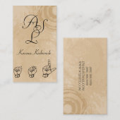 VISITEKAARTJE ASL Sign Language Translator (Voorkant / Achterkant)