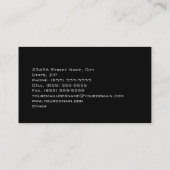 Visitekaartje auto-auto (Achterkant)