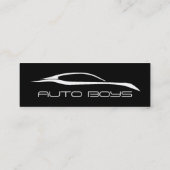 visitekaartje - Auto Silhouette (Achterkant)