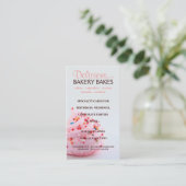 Visitekaartje bakkerijblauw roze (Staand voorkant)