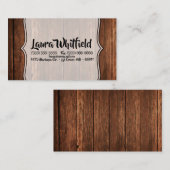 visitekaartje Barn Wood Land Rustic (Voorkant / Achterkant)
