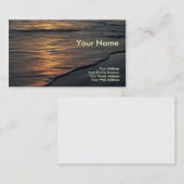 visitekaartje Beach Sunset (Voorkant / Achterkant)