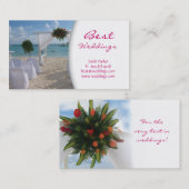 Visitekaartje Beach Wedding Planner (Voorkant / Achterkant)