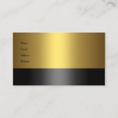 Visitekaartje bedrijf Elegant Black Gold (Achterkant)