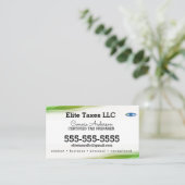 Visitekaartje belastingbedrijf (Staand voorkant)