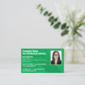 Visitekaartje belastingvoorbereiding (Preparer) fo (Staand voorkant)