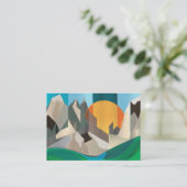 Visitekaartje Berglandschap (Staand voorkant)