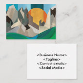 Visitekaartje Berglandschap (Voorkant / Achterkant)