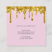 visitekaartje bij en bloemen (Achterkant)