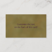 Visitekaartje bijen (Achterkant)