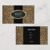 Visitekaartje Black Gold Animal Leopard (Voorkant / Achterkant)