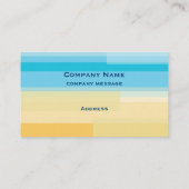 Visitekaartje Blauw en geel kleurenblok (Achterkant)