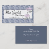 visitekaartje : Blauw glas & joedig (Voorkant / Achterkant)