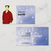 Visitekaartje blauw gloed (Voorkant / Achterkant)