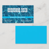 Visitekaartje Blauw spoel wissen (Voorkant / Achterkant)