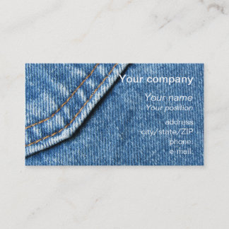 visitekaartje "Blauwe jeans"