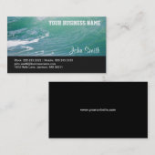 Visitekaartje Blauwe Oceaan Waves (Voorkant / Achterkant)