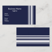 Visitekaartje blauwe strepen (Voorkant / Achterkant)