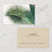 visitekaartje bloemenwinkel (Voorkant / Achterkant)