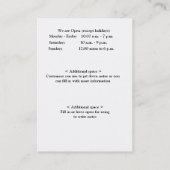 Visitekaartje Boekachtergrond (Achterkant)