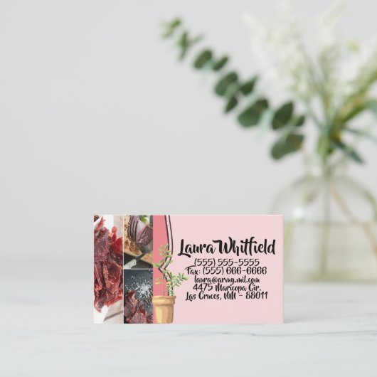 Visitekaartje Bohemian Cactus Succulenten Dessert (Staand voorkant)