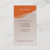 VISITEKAARTJE Bold Modern Swish (Achterkant)