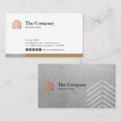 Visitekaartje bouwarchitect Social Silver (Voorkant / Achterkant)