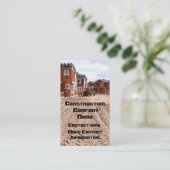 Visitekaartje bouwbedrijf (Staand voorkant)