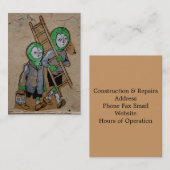 Visitekaartje bouwen en repareren (Voorkant / Achterkant)