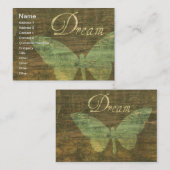 Visitekaartje Bronze Dream Butterfly Chubby (Voorkant / Achterkant)