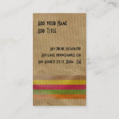 Visitekaartje bruin papier (Achterkant)