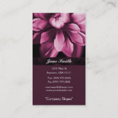 Visitekaartje Burgundy Bloom (Achterkant)