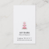 Visitekaartje Cake Designer (Achterkant)