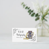 Visitekaartje  camera fotografie (Staand voorkant)