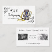 Visitekaartje  camera fotografie (Voorkant / Achterkant)