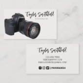 Visitekaartje camera-videografie (Voorkant / Achterkant)