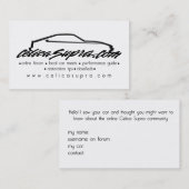 visitekaartje celicasupra.com (Voorkant / Achterkant)