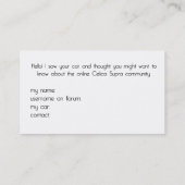 visitekaartje celicasupra.com (Achterkant)